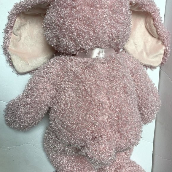 Vintage Applause Russ Large 25” Pink Curly Easter Bunny Rabbit Soft Rare w/ Tags - Picture 5 of 6